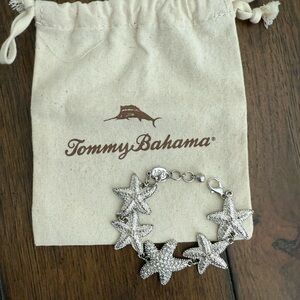 Tommy Bahama Shimmering Adjustable Silver Starfish Bracelet